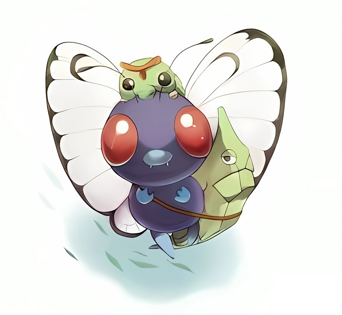 每天认识一个宝可梦 # 巴大蝶 0202 巴大蝶是