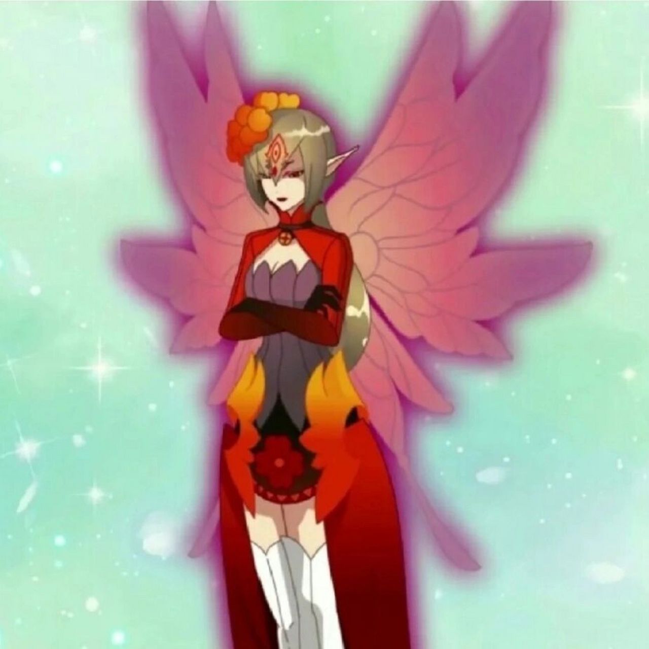 凤仙花精灵王君上卿初始,黑化,进化形态