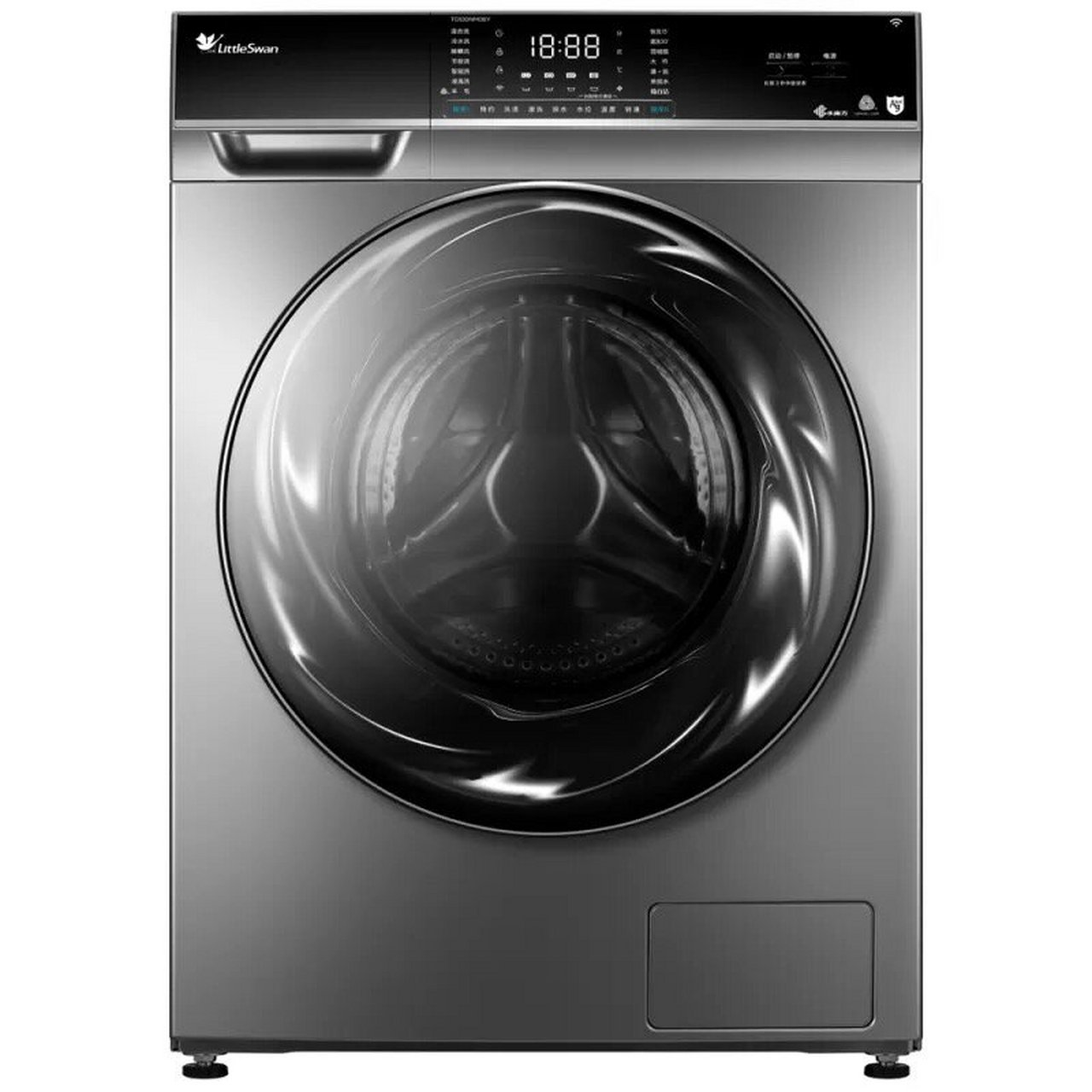swan) 10公斤全自动变频滚筒洗衣机 护色护型 银离子除菌巴赫银 tg100