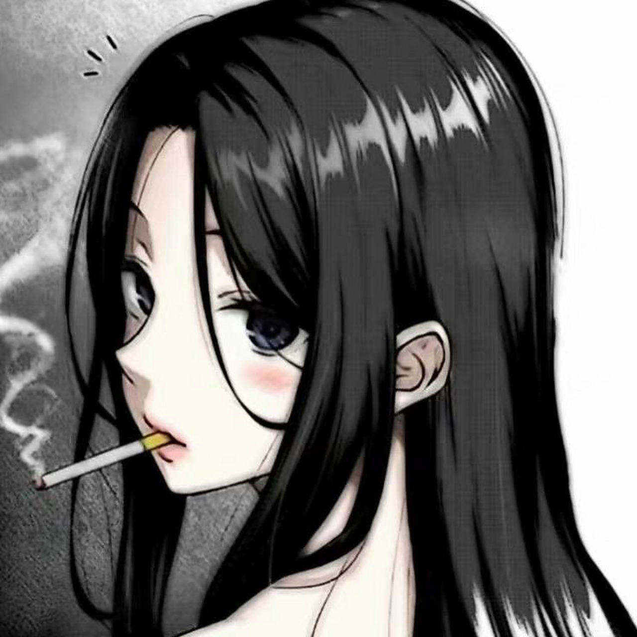 家人们 抽烟风格头像