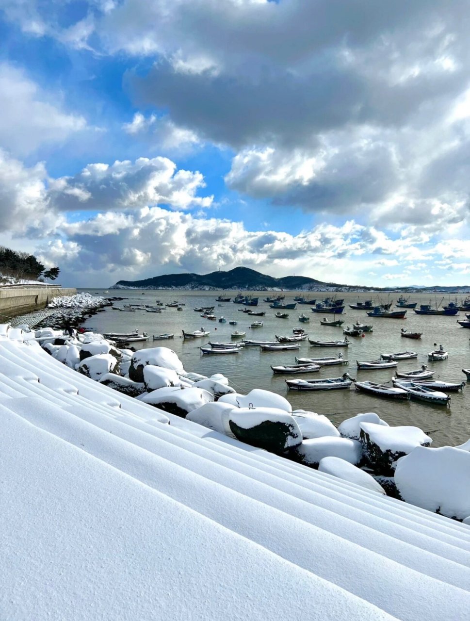 威海大雪图片