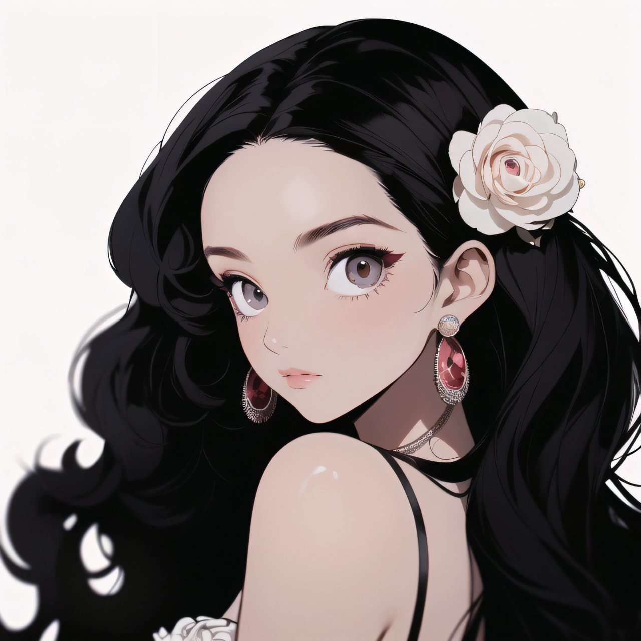 旧漫头像|香奈儿女孩山茶花系列coco