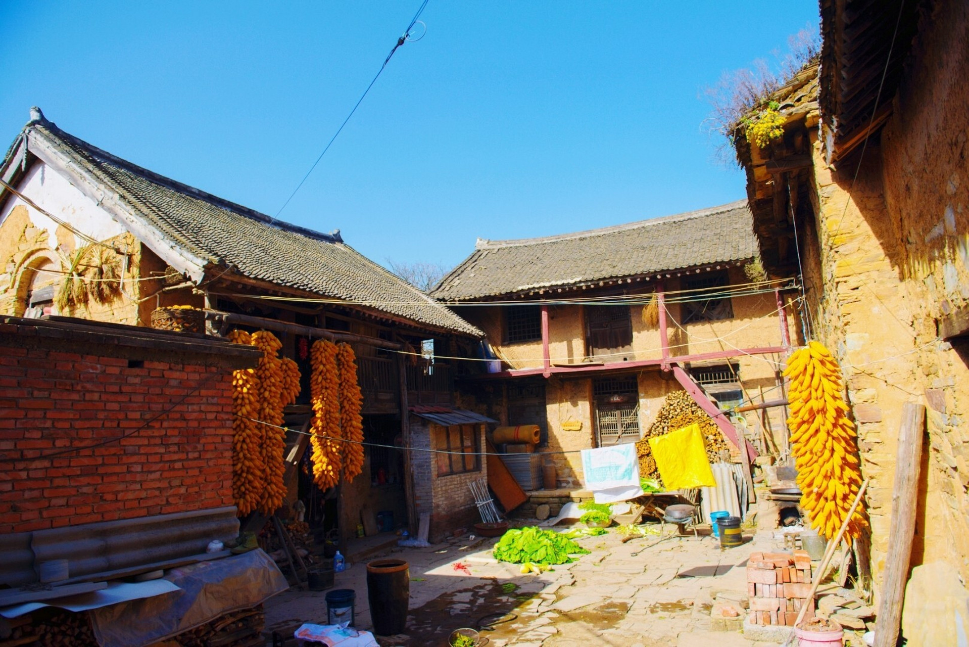 济源旅游90传统古村落水洪池 坐落于晋豫交界处的水洪池村,海拔1470