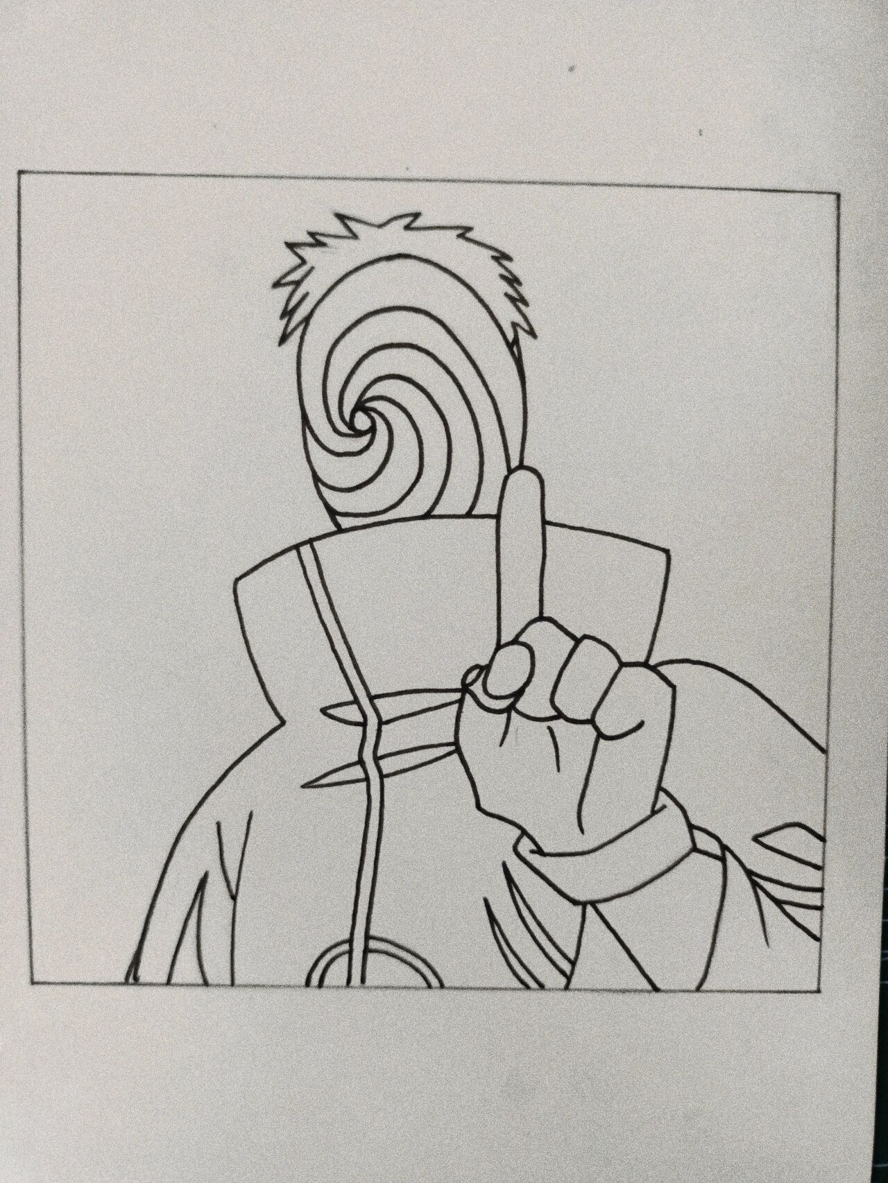 手把手教你画火影忍者阿飞