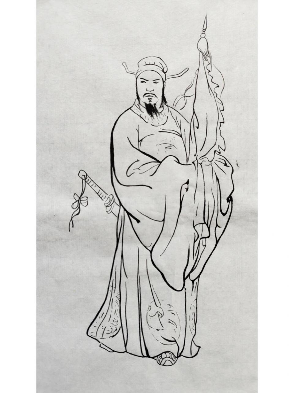 颜梅华水浒系列之玉麒麟卢俊义(临摹)