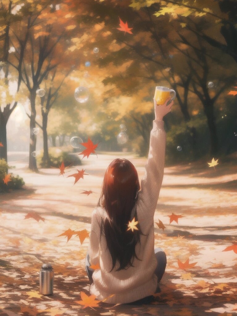 唯美小众‖秋季风景女生‖头像壁纸背景图