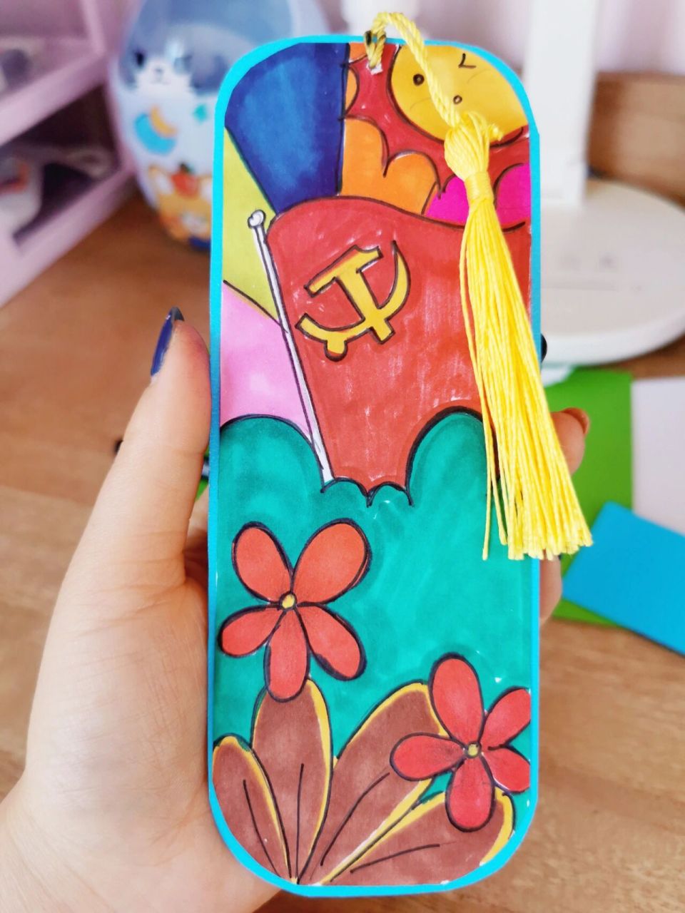 三年级雷锋书签来咯 雷锋书签正反面