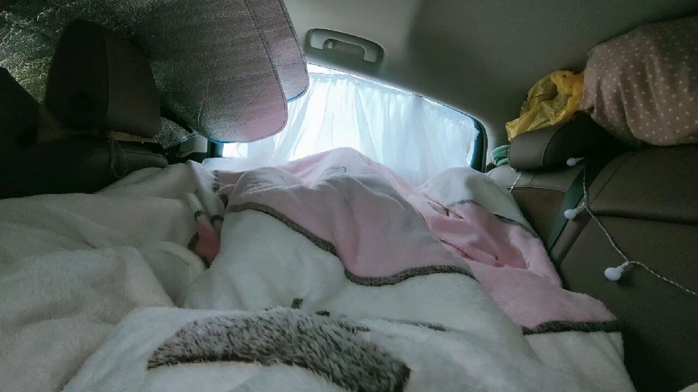 床车自驾出行没那么恐怖,勇敢踏出去 睡到了9点,被窝太暖和,加上热水
