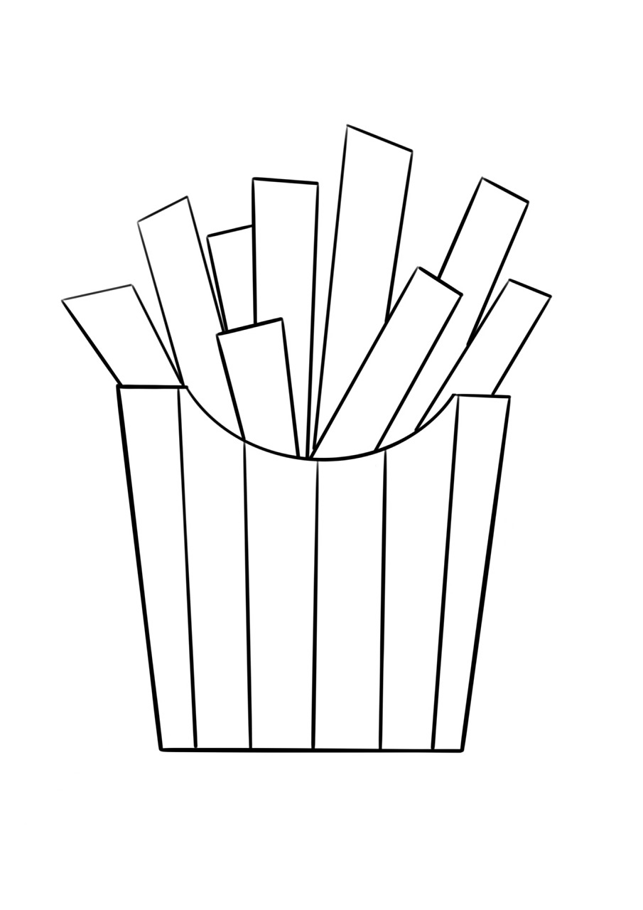 简笔画教程分享 薯条93 简笔画教程分享 薯条93!