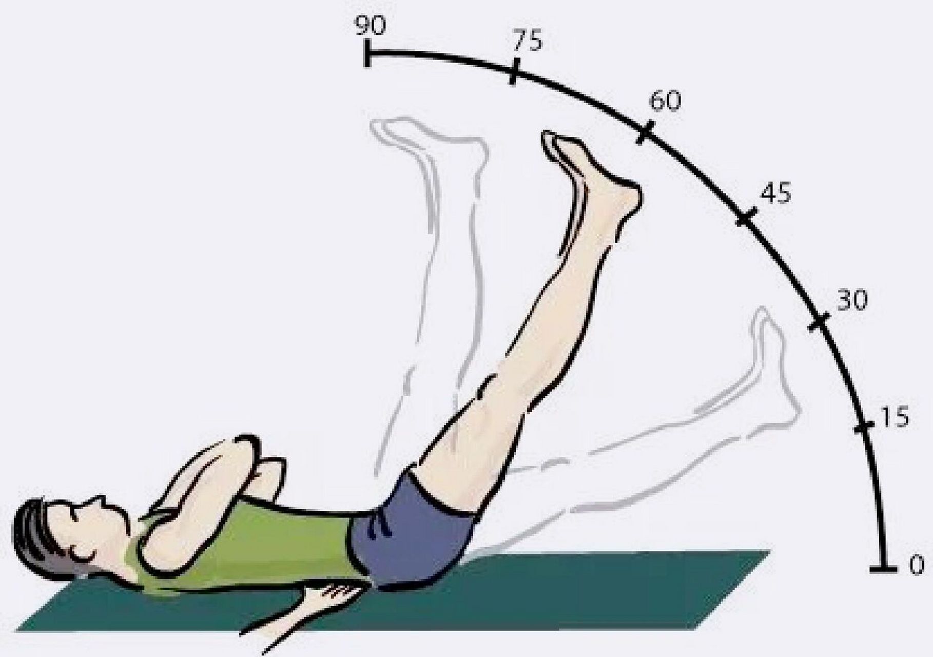 直腿抬高运动具体方法图片