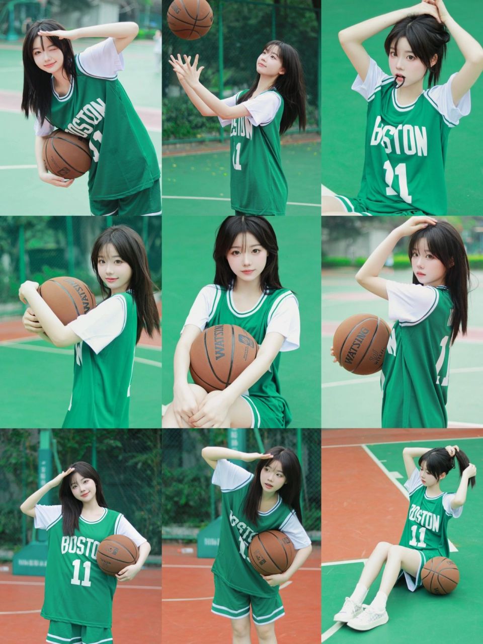 篮球场拍照|拍照姿势|放学了一起打篮球吗 篮球场拍照真的太青春啦