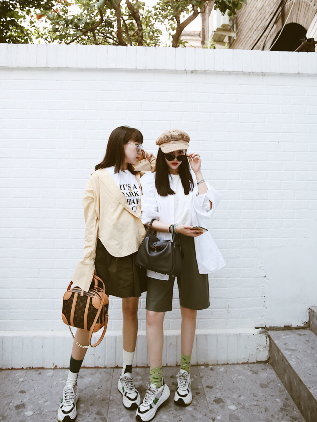 好久没有正经的po一组闺蜜照片了 edition10 的衬衫和jil sander都是