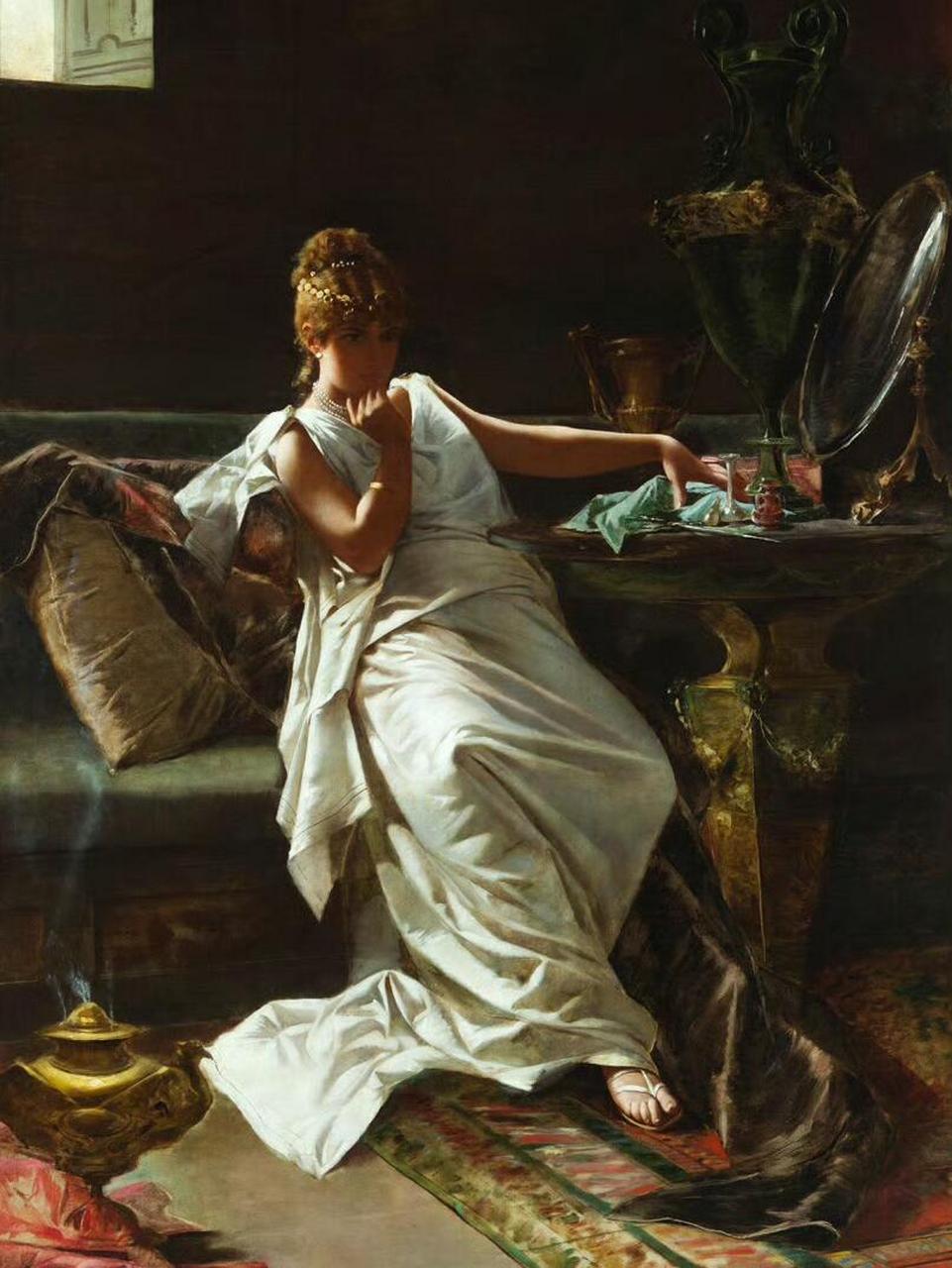 1900年,英国画家herbert james draper#古典油画# #每日分享一幅名画