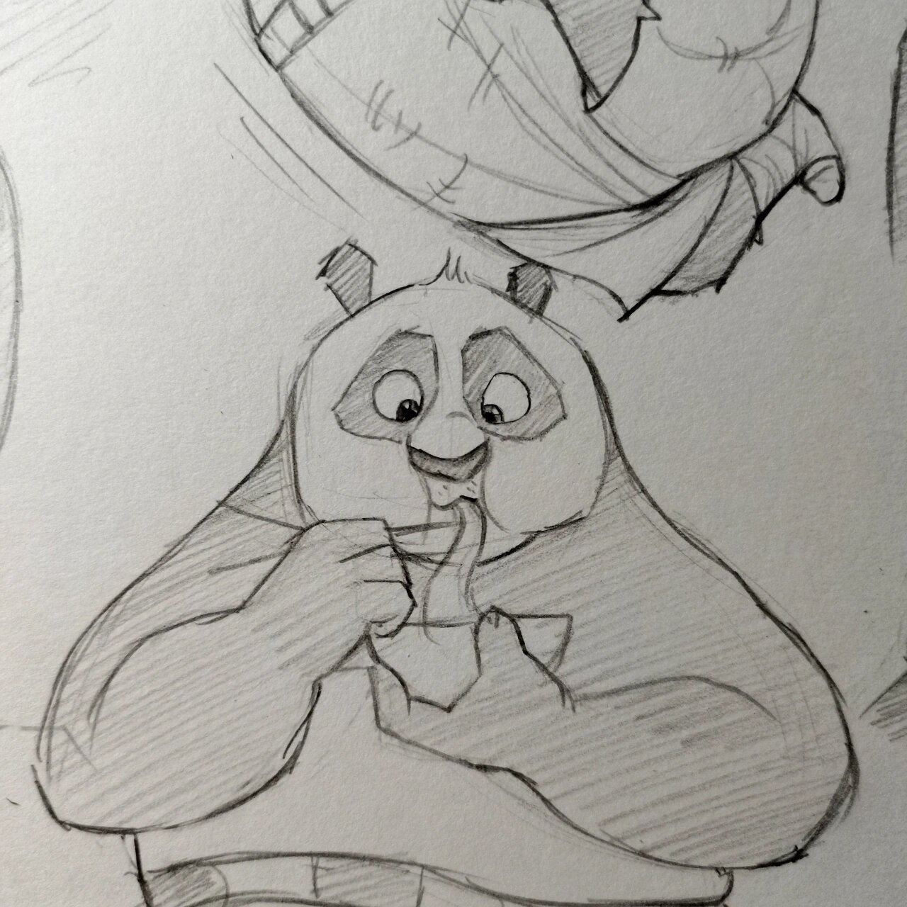 手绘—功夫熊猫阿宝949494 神龙大侠阿宝 "we all have our