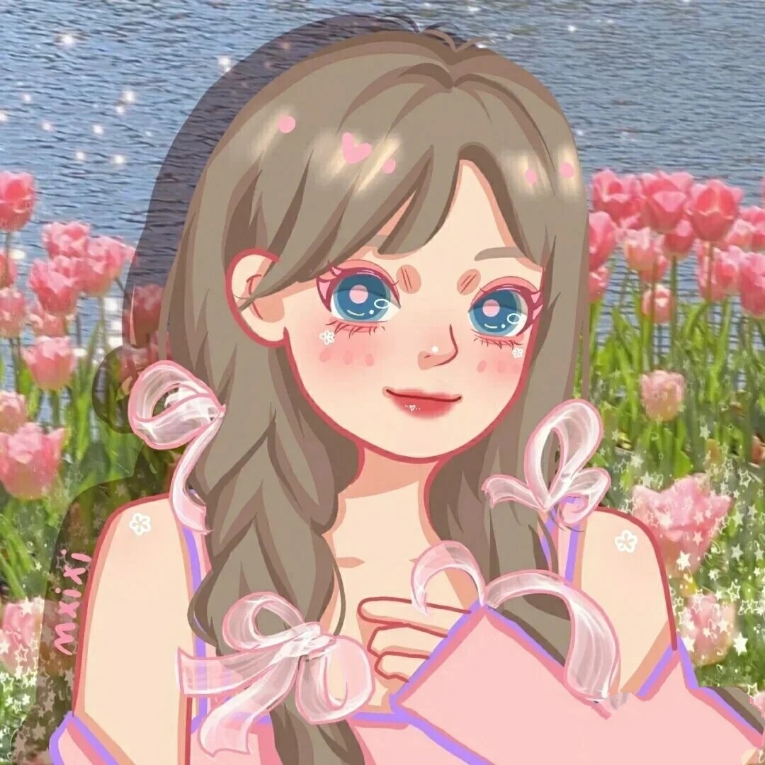 可爱软妹郁金香女生头像