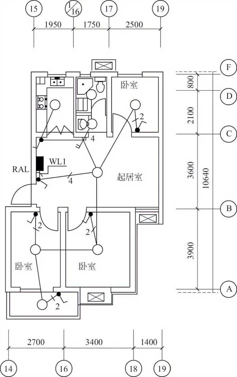 一套完整的家装电气电气施工图中,必须包含有电气照明平面图.