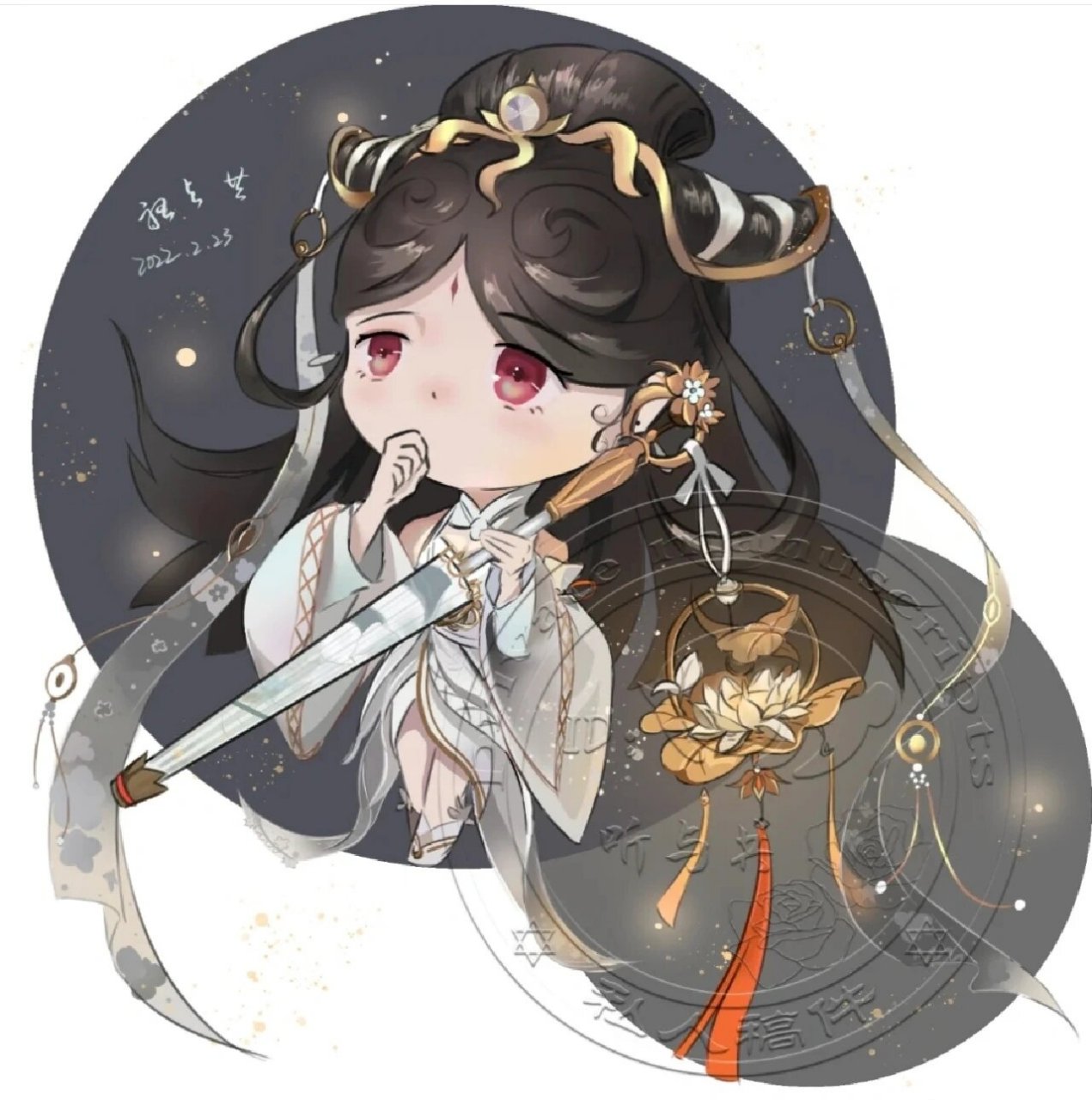 第二期:大乔头像 因为上期没有人说要哪个英雄的头像,所以这期发的是