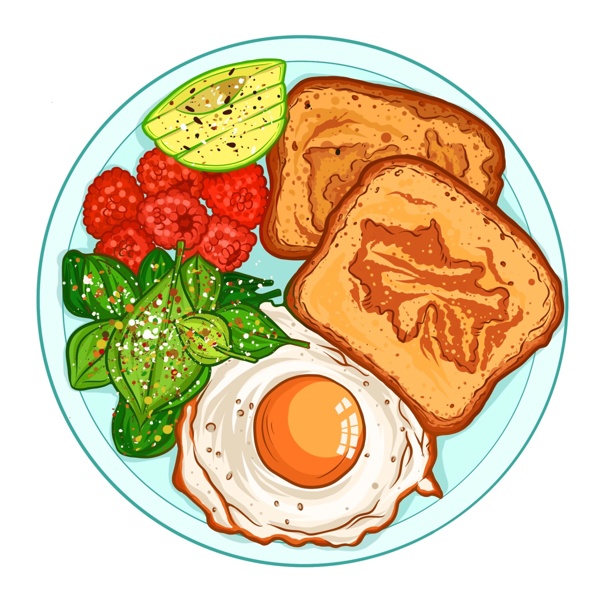 ipad手绘|日系食物 超治愈