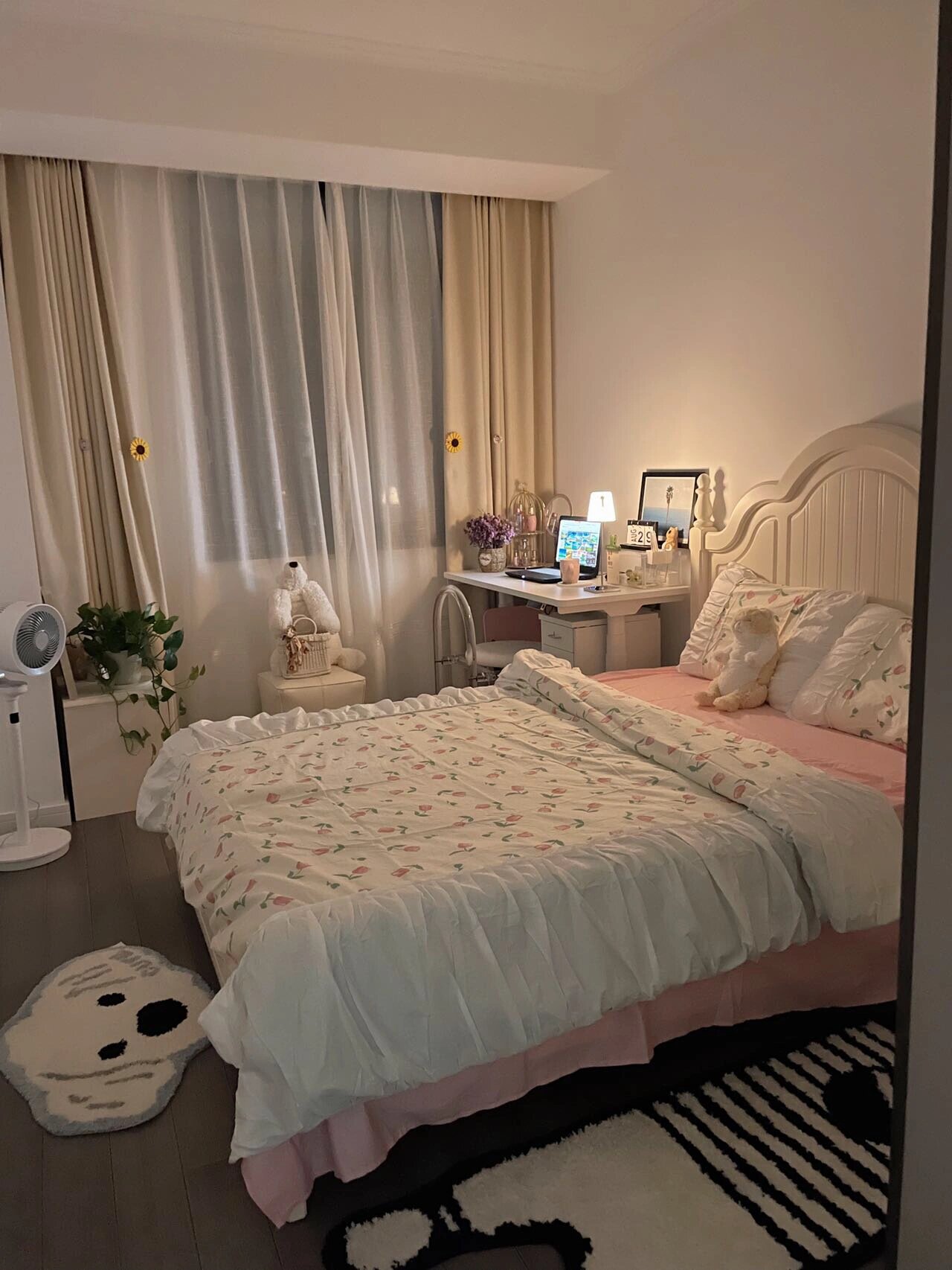 ins风晚间卧室～一盏灯让你的卧室不一样