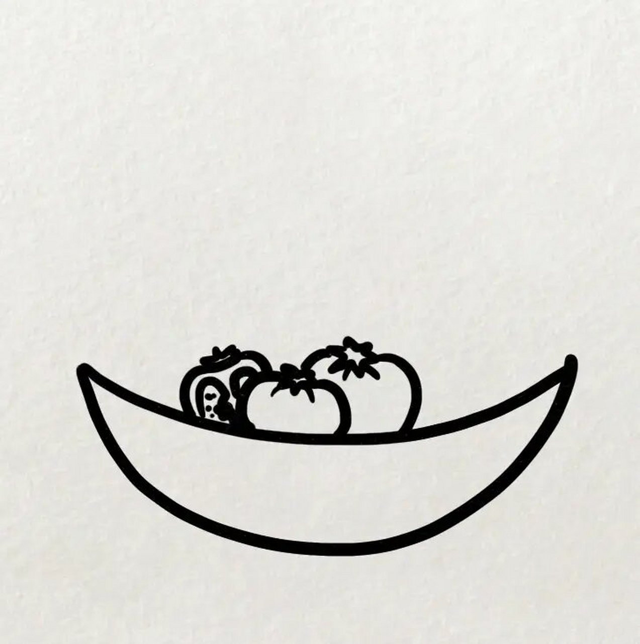 蔬菜沙拉01的简笔画