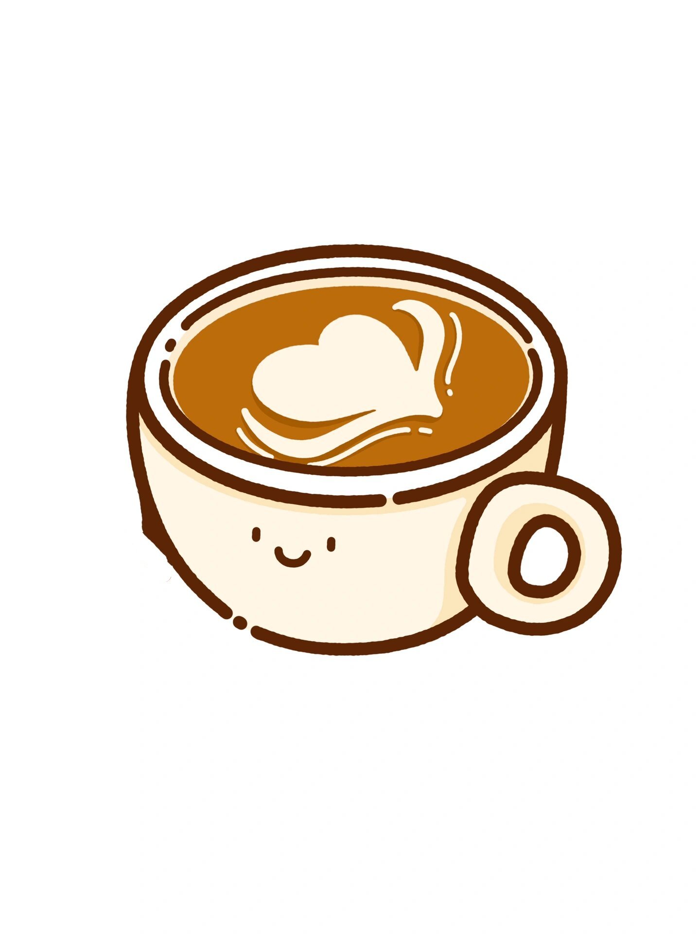可爱饮品简笔画|快来一起喝咖啡7515