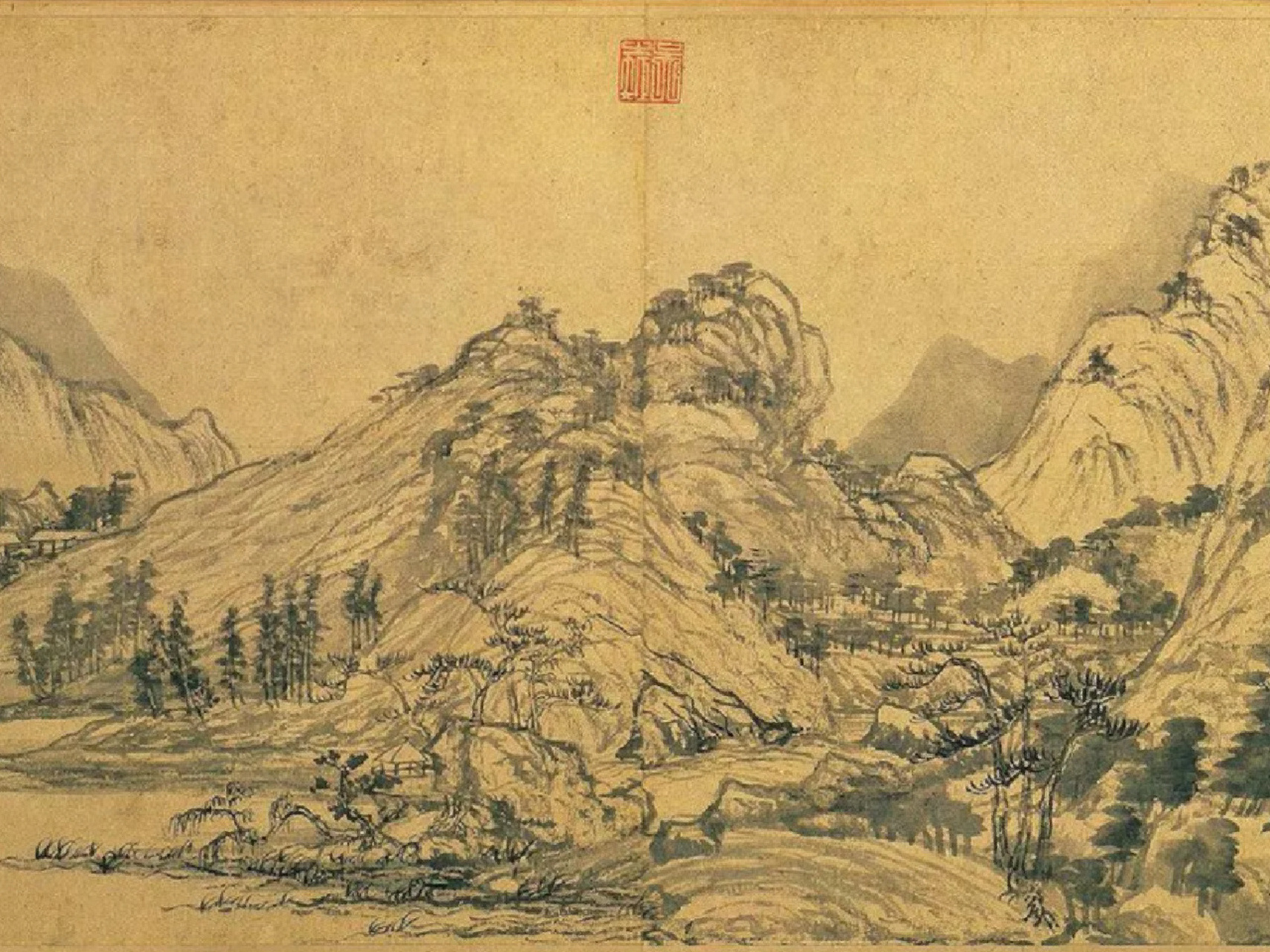 定性:《富春山居图》是元代画家黄公望创作的纸本绘画,是黄公望为师弟