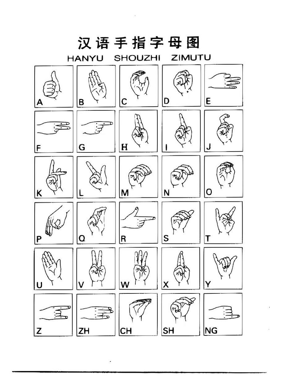 简单易学骂人的手语图片