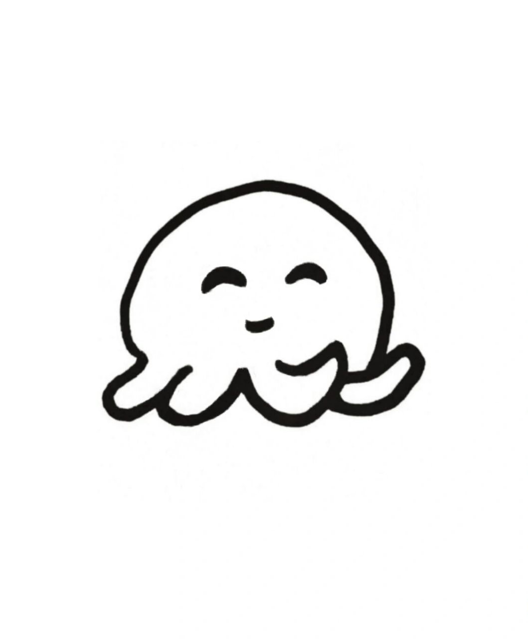 极简手绘表情动物:99可爱小章鱼 极简手绘表情动物:小章鱼