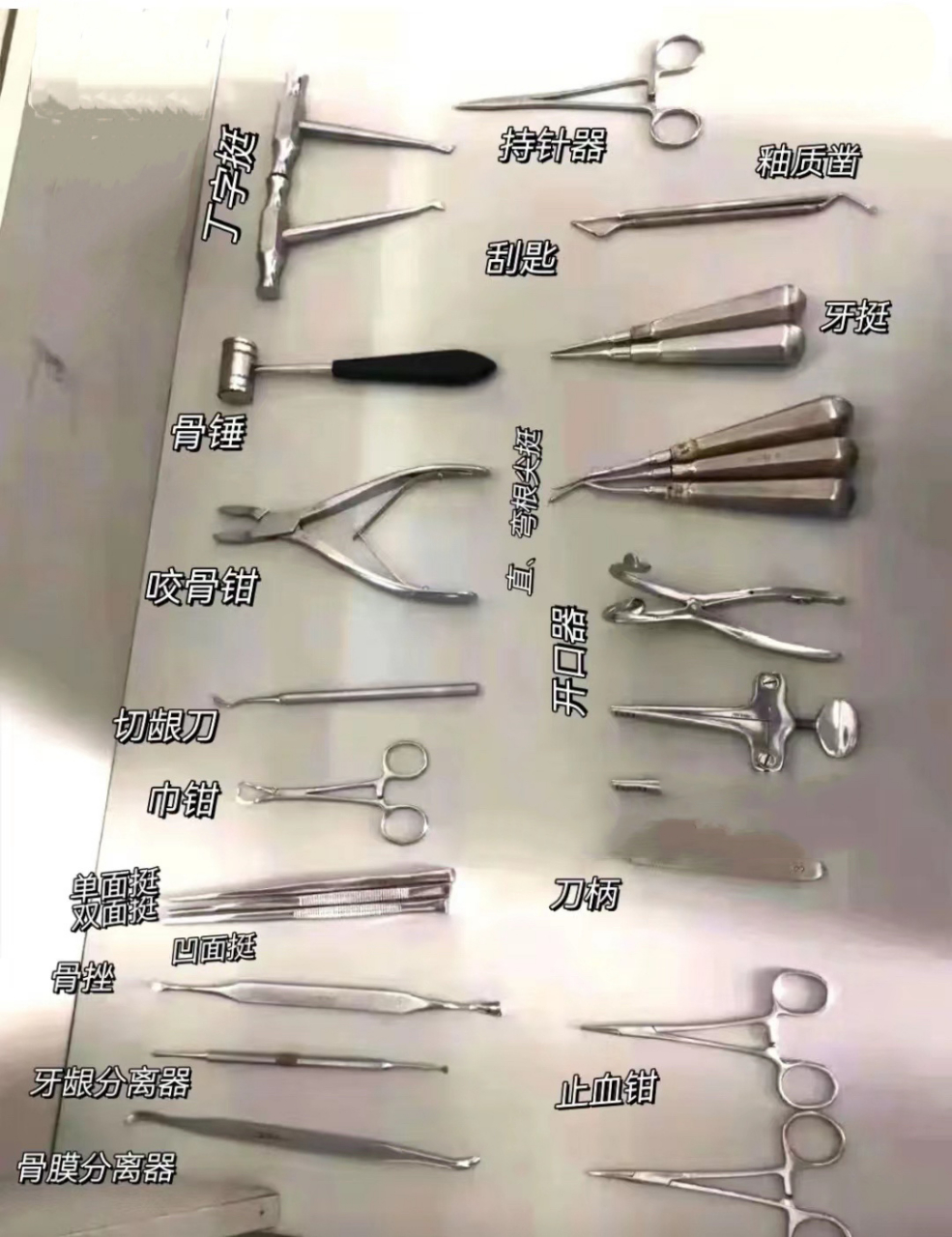 口腔医生必须认识的牙钳器械 (拔牙 牙钳器械识别) 掌握麻醉部位⼀