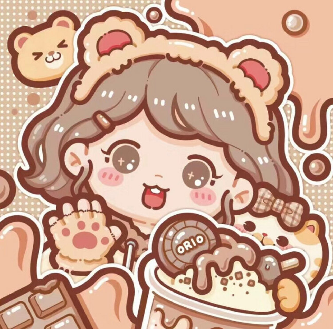 小麻薯头像 #可爱头像# #闺蜜头像# #好看头像# #卡通头像# #小麻薯