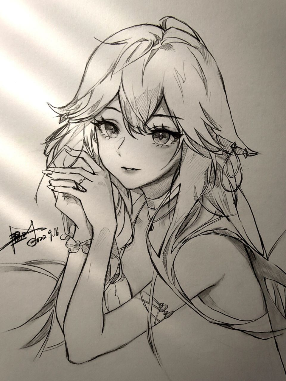 原神_八重神子 绘画过程 有没有喜欢八重神子滴! 95