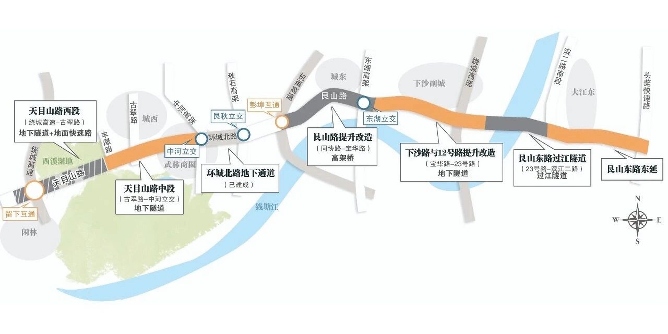4悦月15日14时,天目山路隧道试运营!