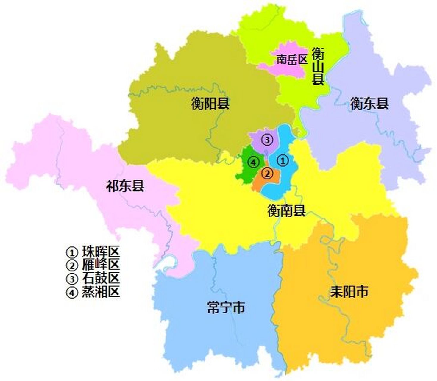 衡阳行政区划 衡阳市,湖南省辖地级市,总面积为15310平方公里,常住