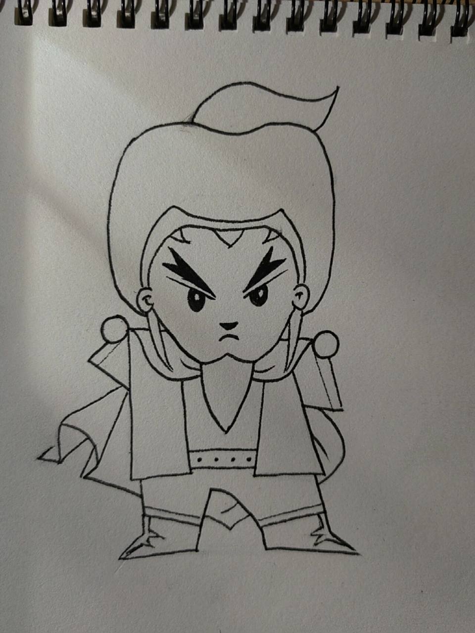 豹子头林冲风雪山神庙,简笔画教程