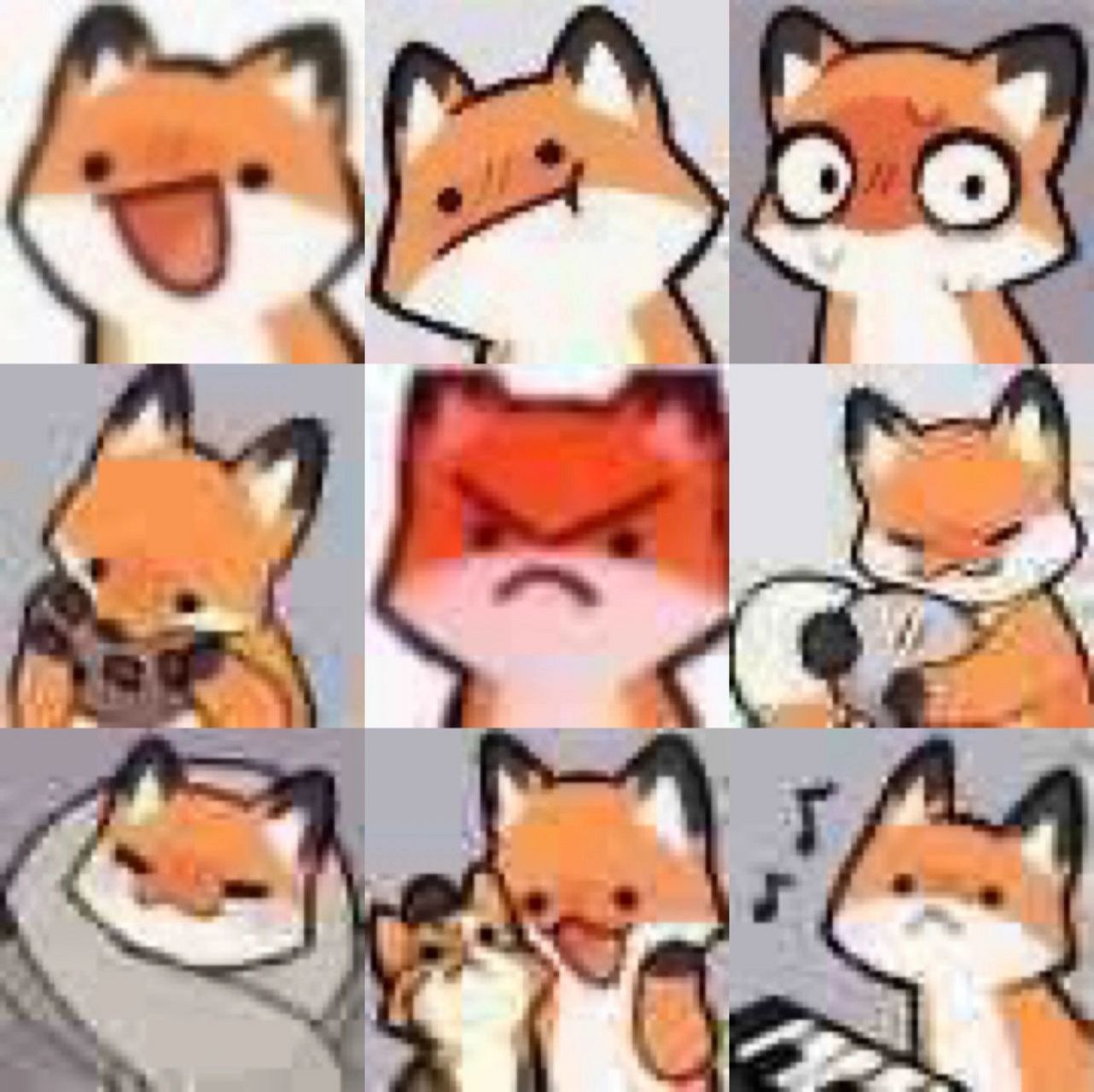 微信小狐狸表情解释图片