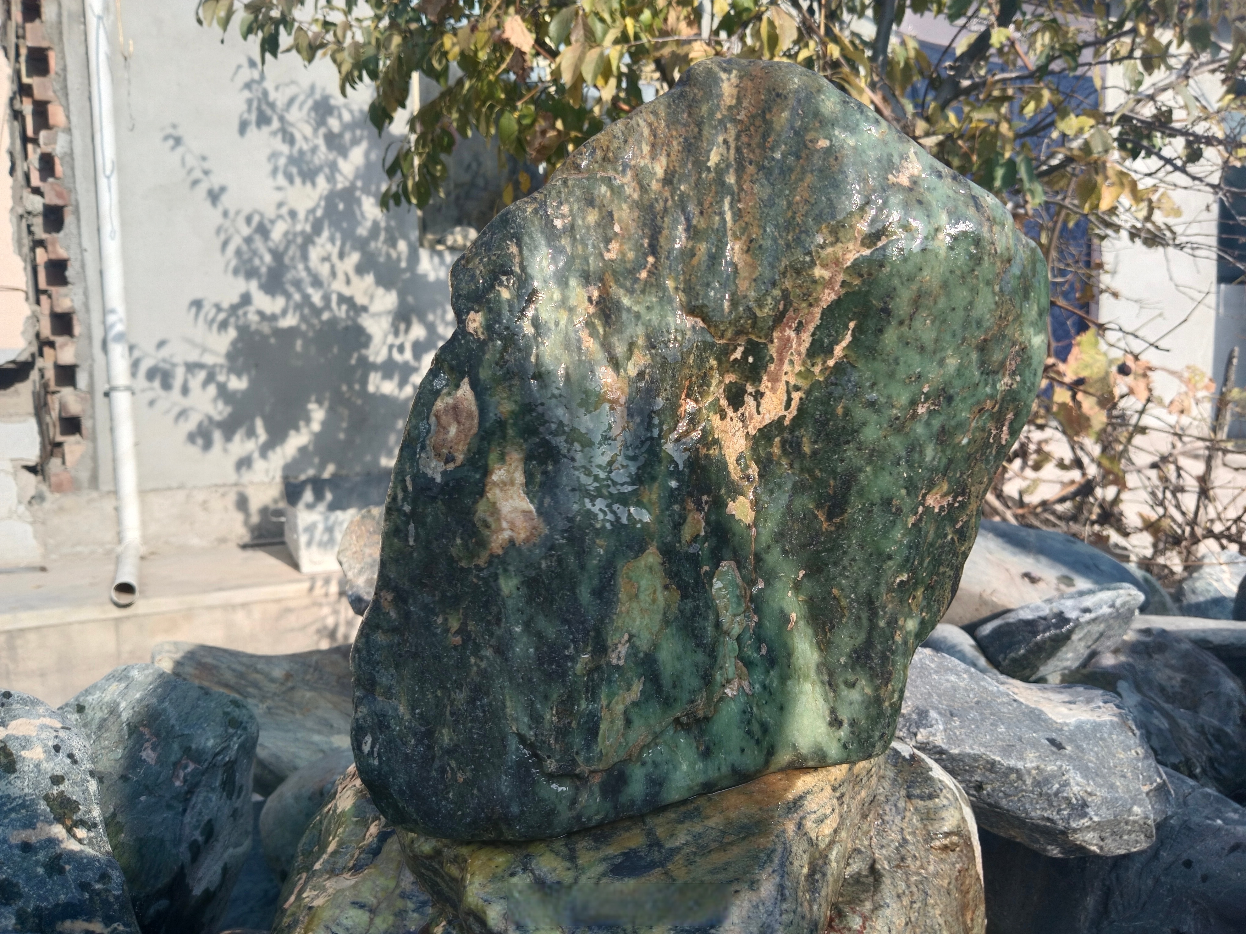 2024年甘肃文旅网红创意大会#鸳鸯玉,亦被称为蛇纹石玉,以其独特的