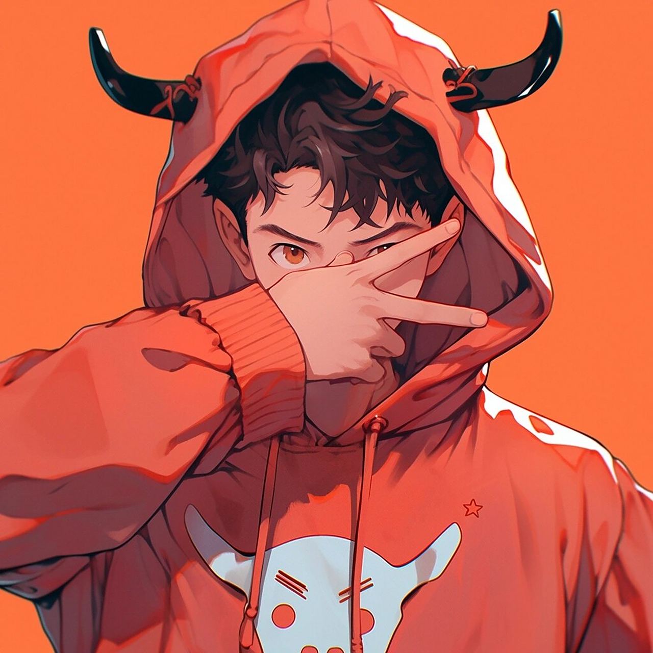 十二生肖国潮情侣头像 牛