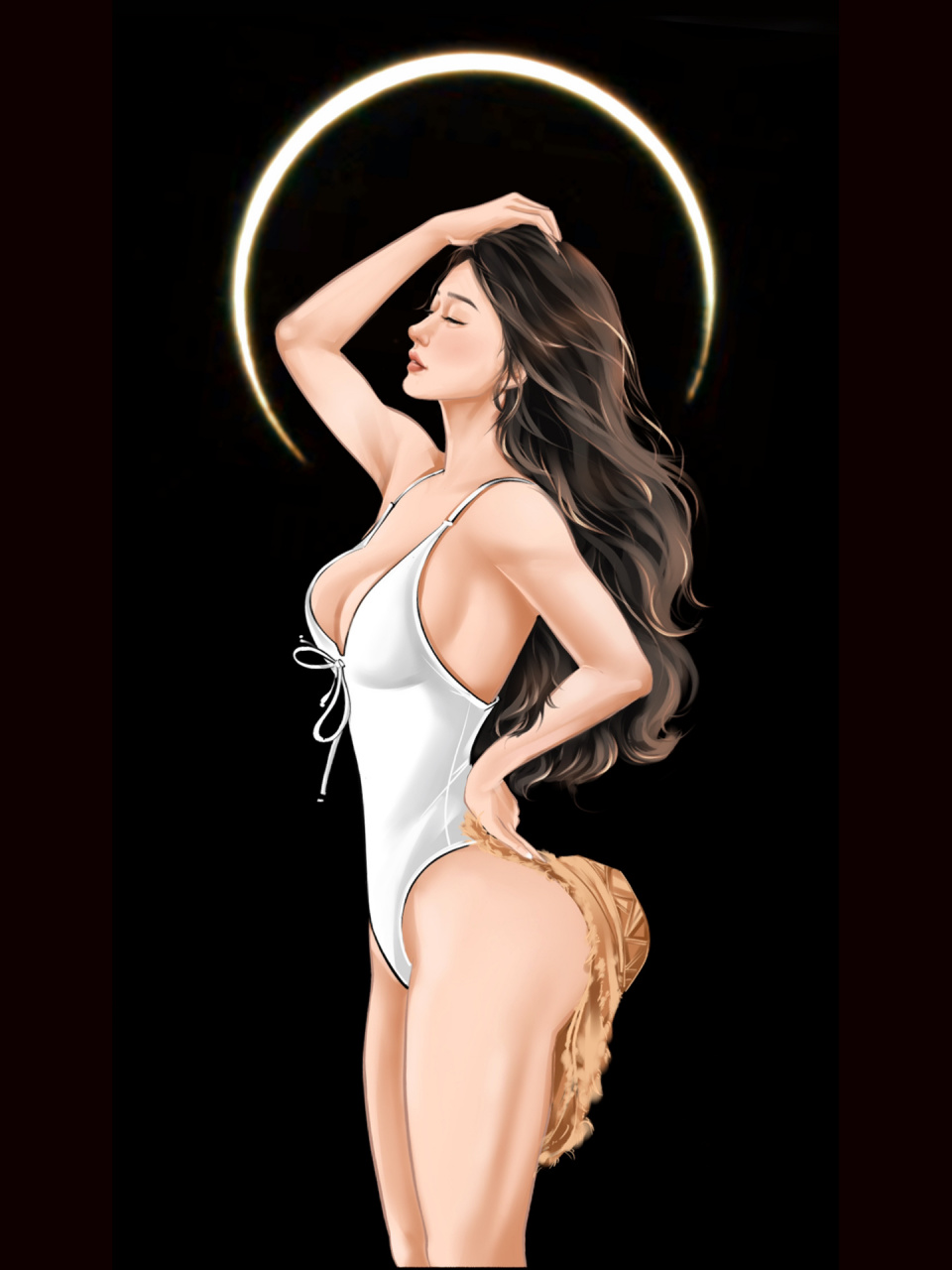 健身壁纸|健身手绘出图 健身约稿出图