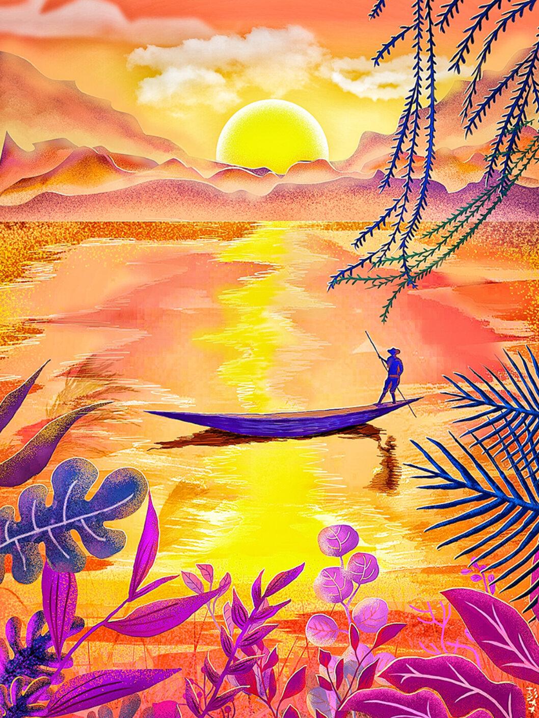 原创插画|诗集系列|再别康桥