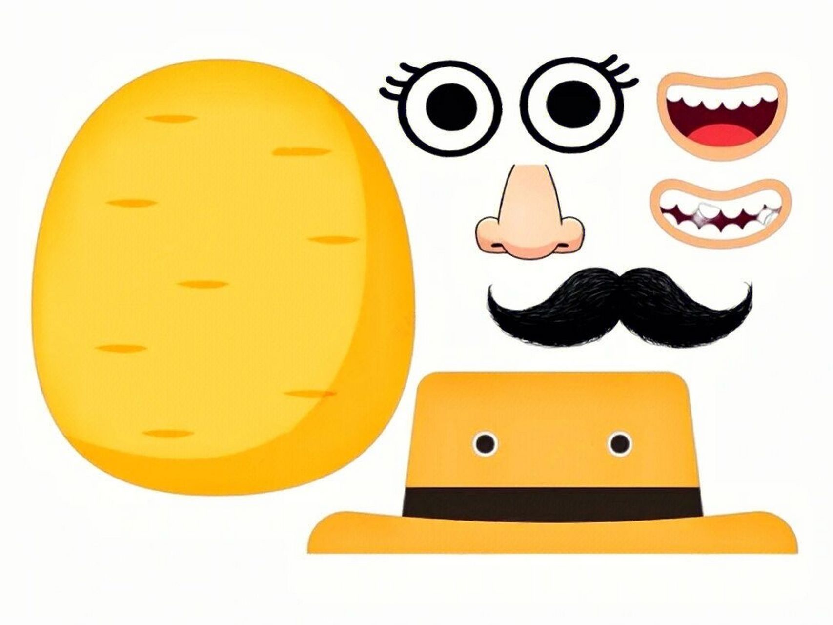 亲子早教|认识五官贴五官互动游戏打印素材 幼儿园益智区,亲子早教