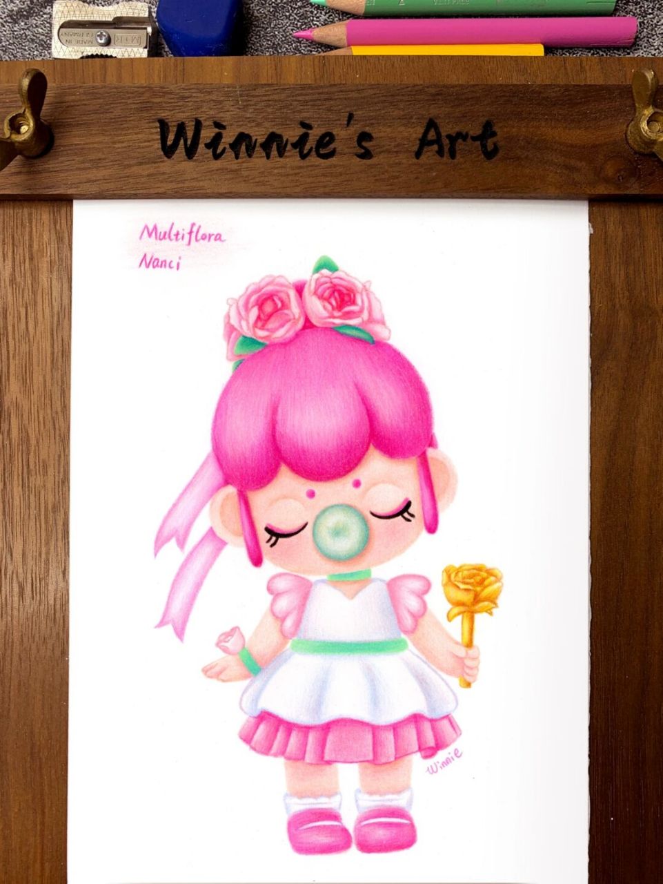 盲盒】nanci蔷薇/附线稿 老规矩:完整绘画过程视频在主页的另外一个