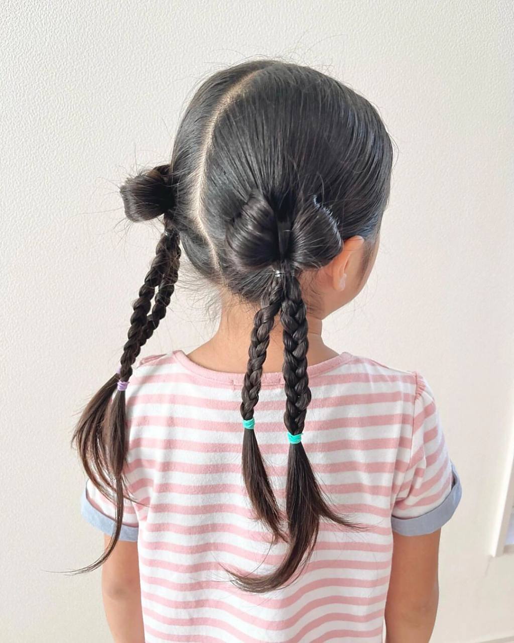 简单儿童编发# #儿童上学发型# #儿童马尾辫的各种扎法# #双马尾辫