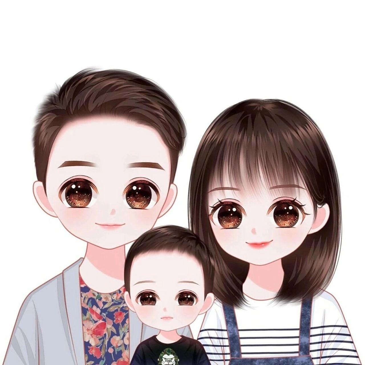 三口之家卡通头像78