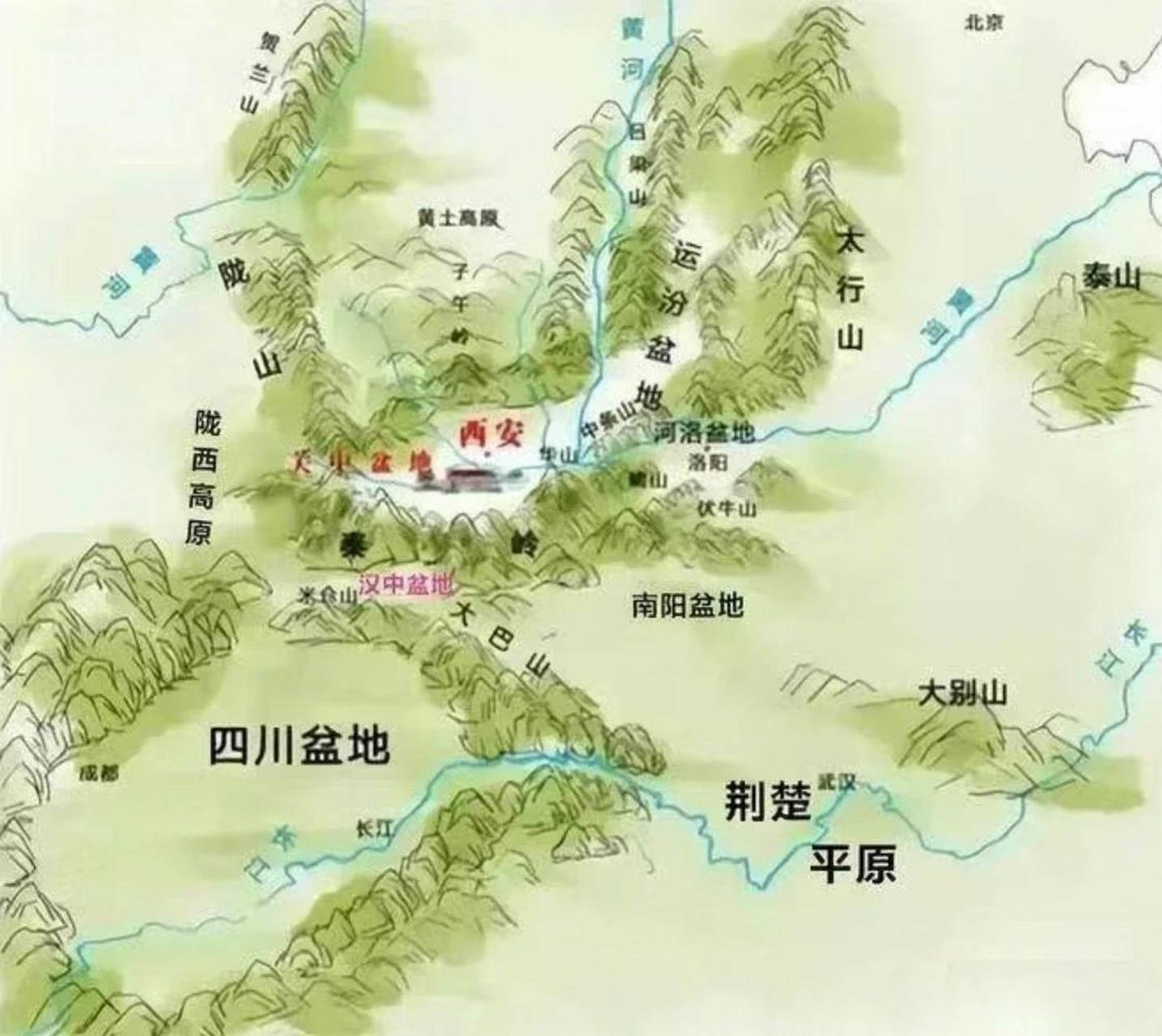 从地理上,西安真的是天选国都 西安位于八百里秦川腹地,东有潼关,西有
