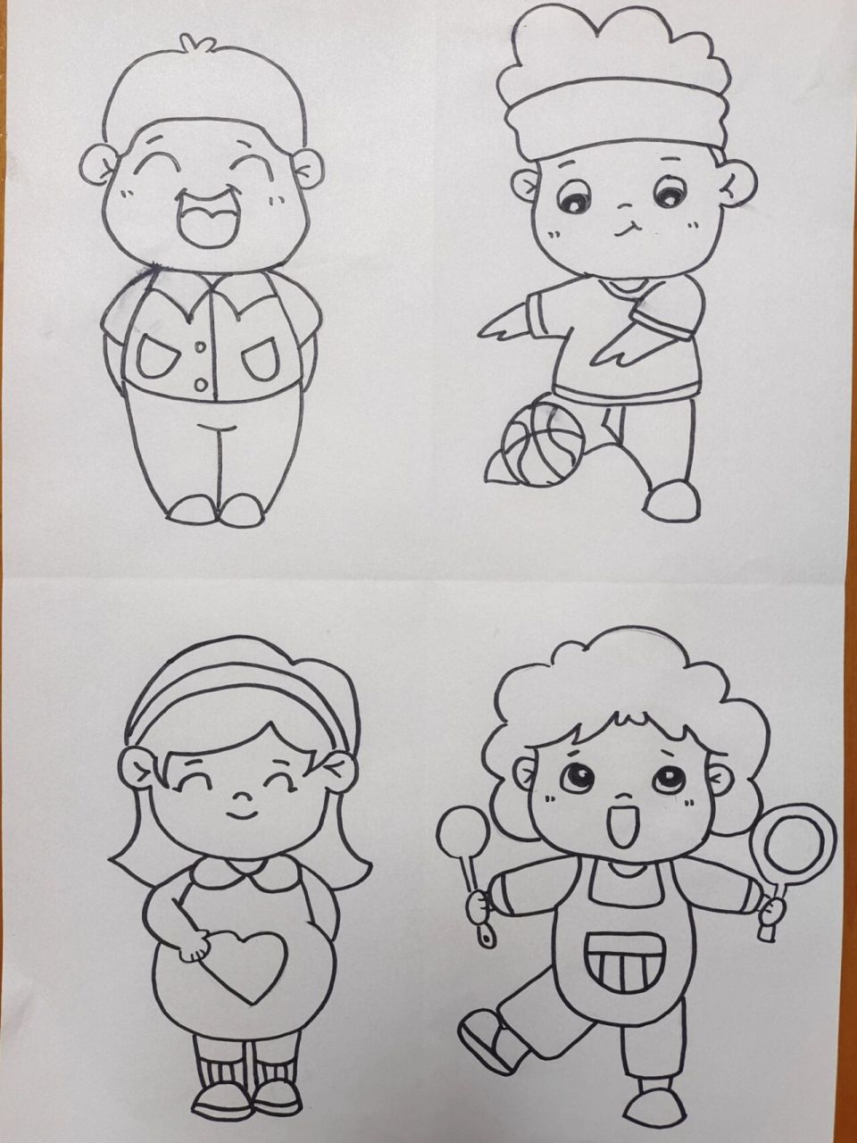 人物简笔画 最近开始更新人物儿童简笔画