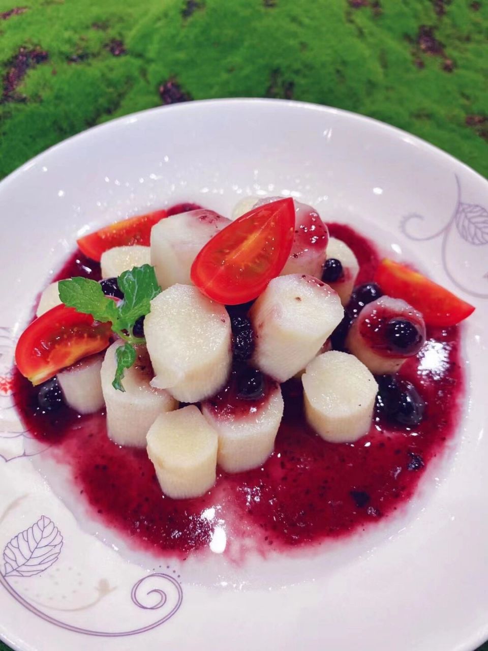 有手就会的月子餐#蓝莓山药
