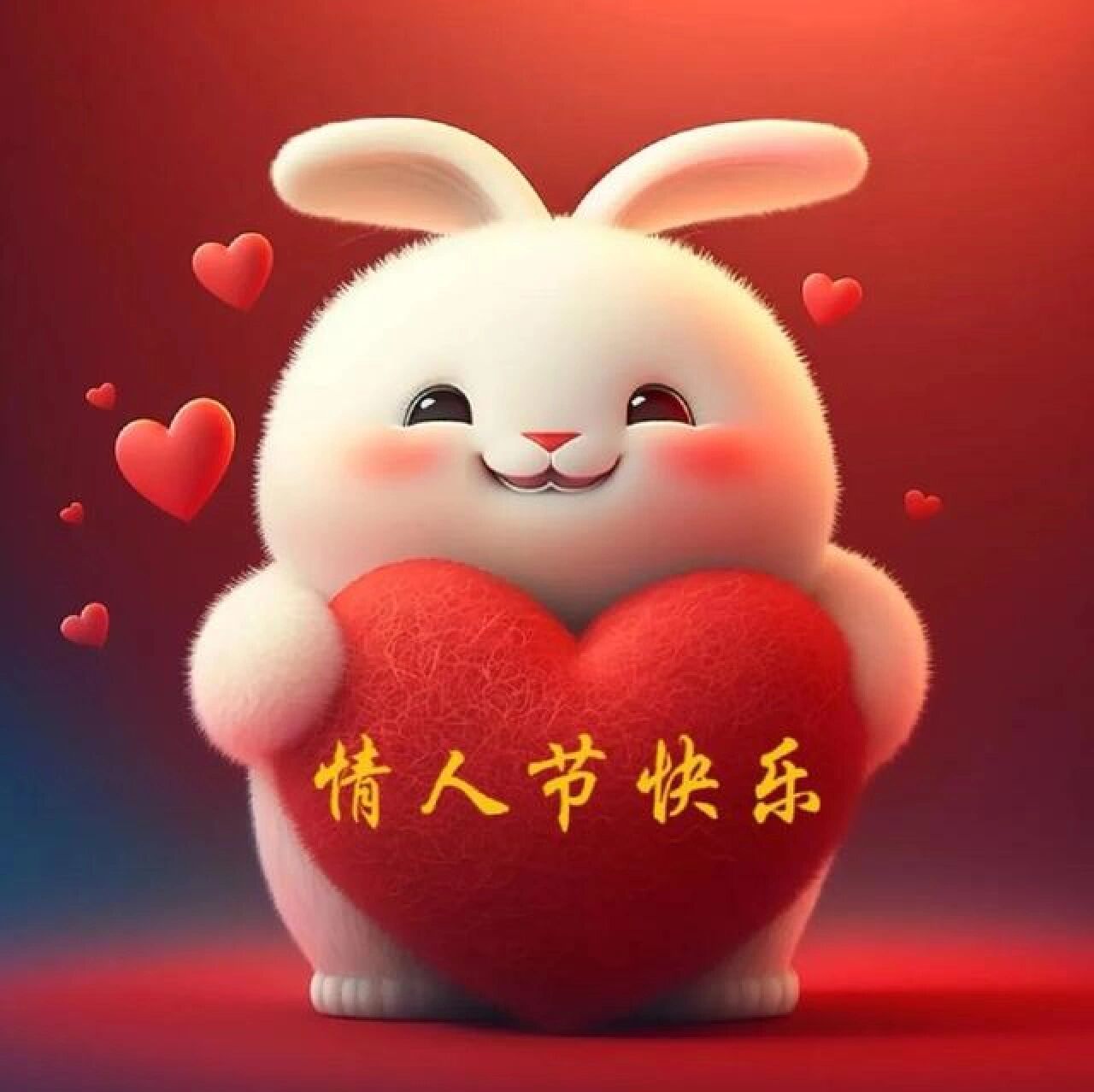 情人节快乐!可爱卡通