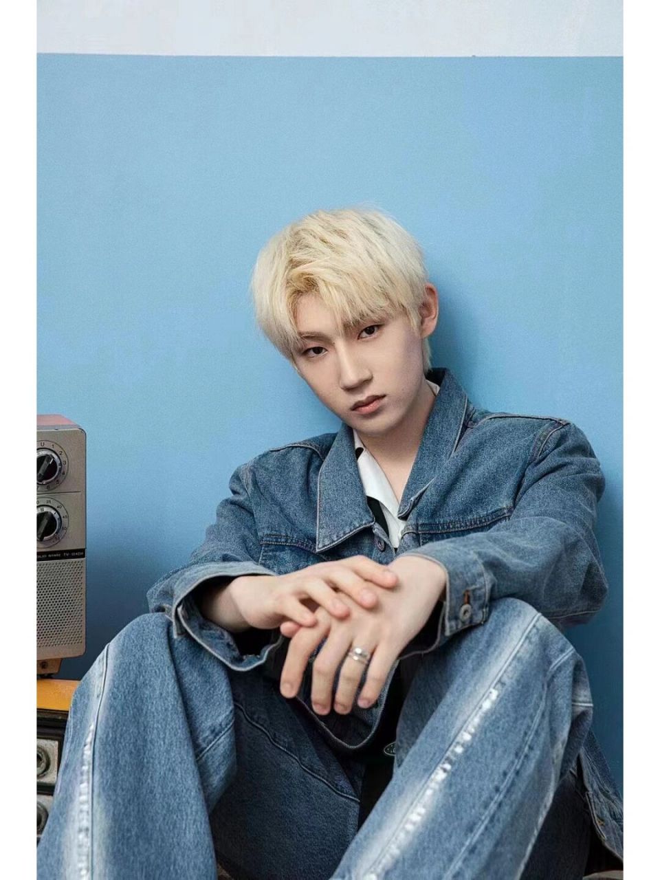 杜天宇清新写真～蓝色场景男生拍照绝绝子～ 真的太喜欢工作室这个