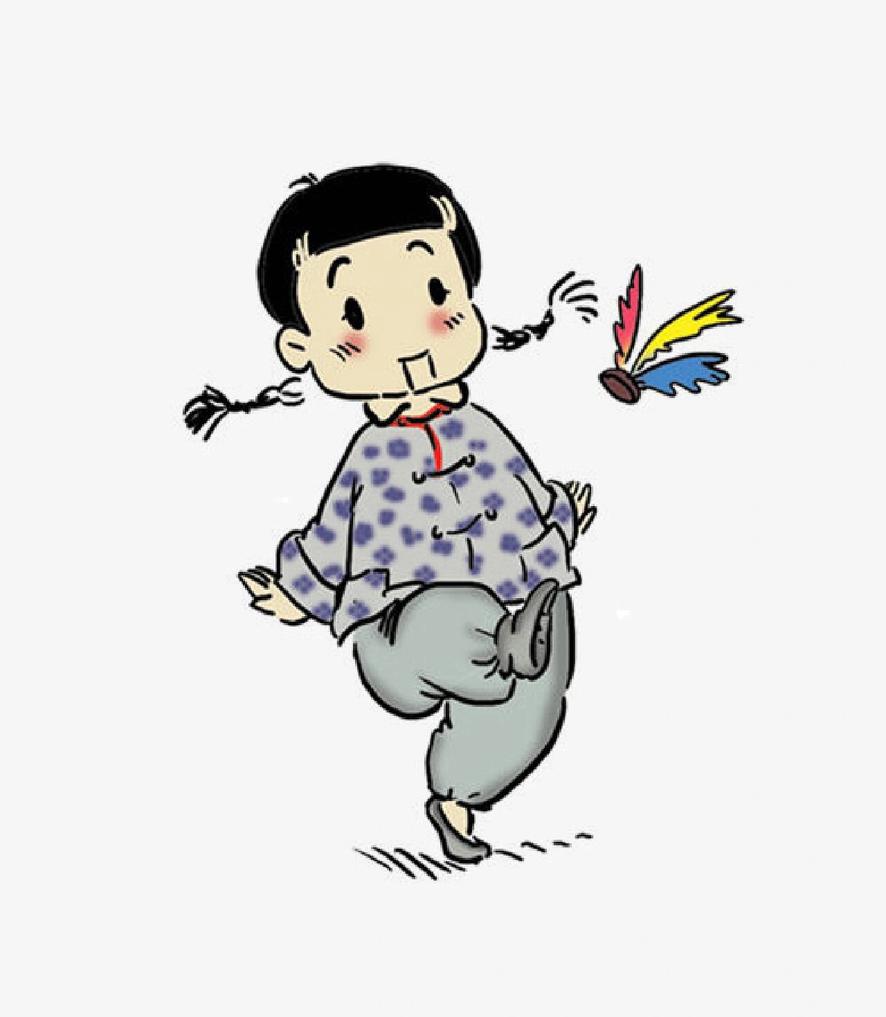 踢毽子