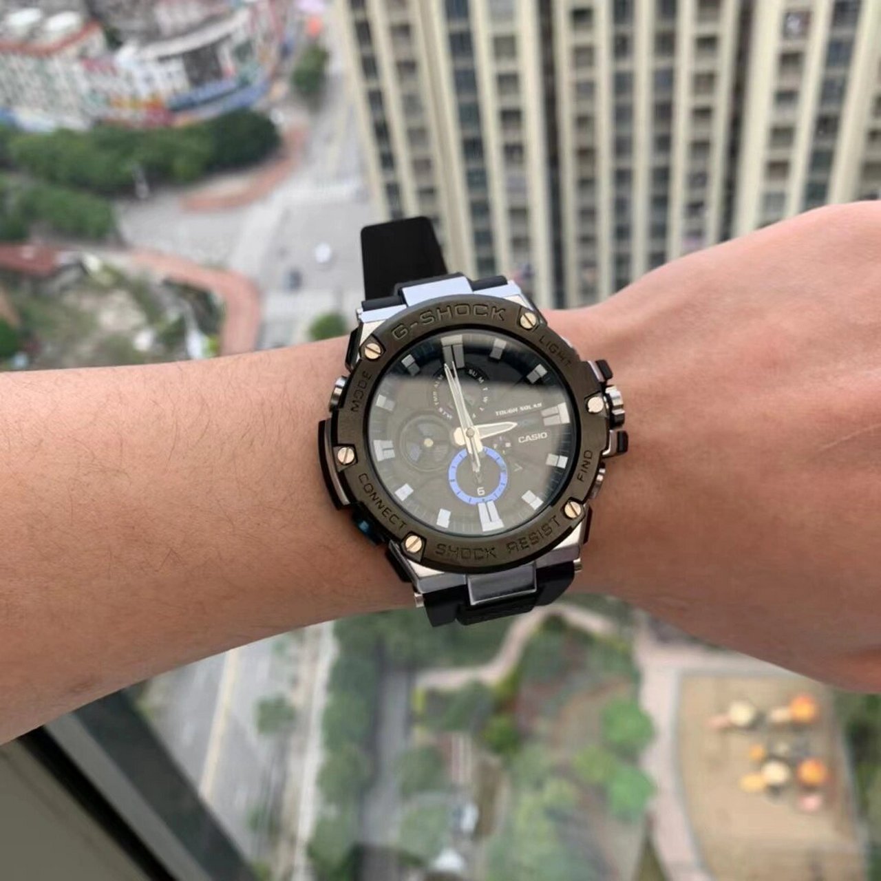 卡西欧手表 g-shock卡西欧gst-b100系列,经典防震表盘设计 一键亮灯